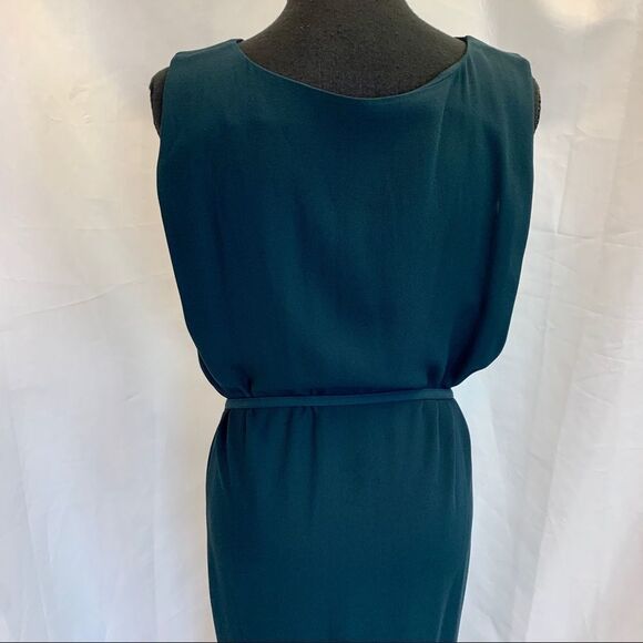 Eileen Fisher dark teal 100% silk two piece dress blouse set Sz M - Picture 7 of 16